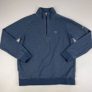 Travis Mathew Men's Size L (Fits like a M) 1/4 Zip Pullover Shirt Long Sleeve